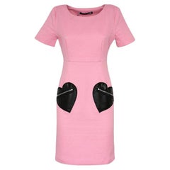 Retro Moschino "Hearts" dress size 40