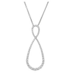 Hearts on Fire 1.35 Carat Diamond White Gold Pendant Necklace