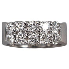 „Hearts On Fire“ – 1,5-Karat-Diamant-Ring mit doppelter Reihe aus 18-karätigem Weißgold