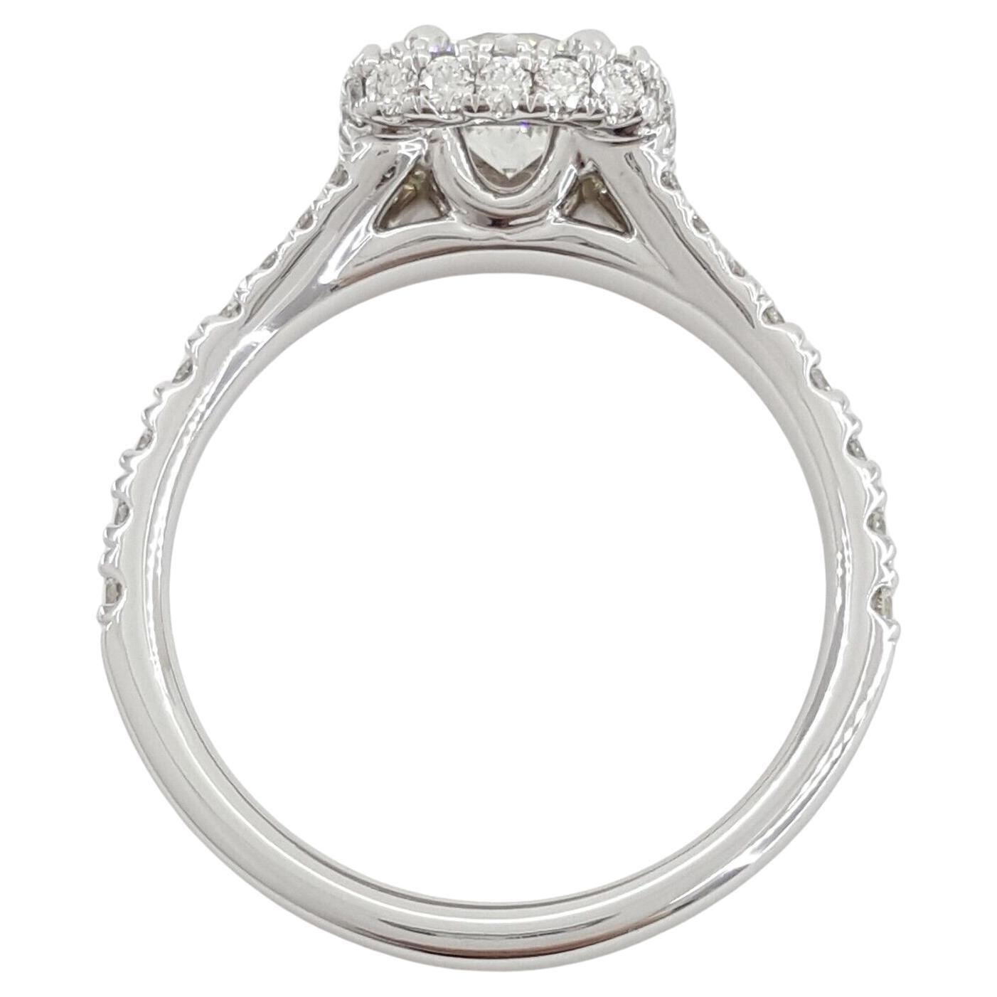 Moderne Hearts On Fire, bague de fiançailles avec diamant taille ronde idéale de 1,63 carat  en vente