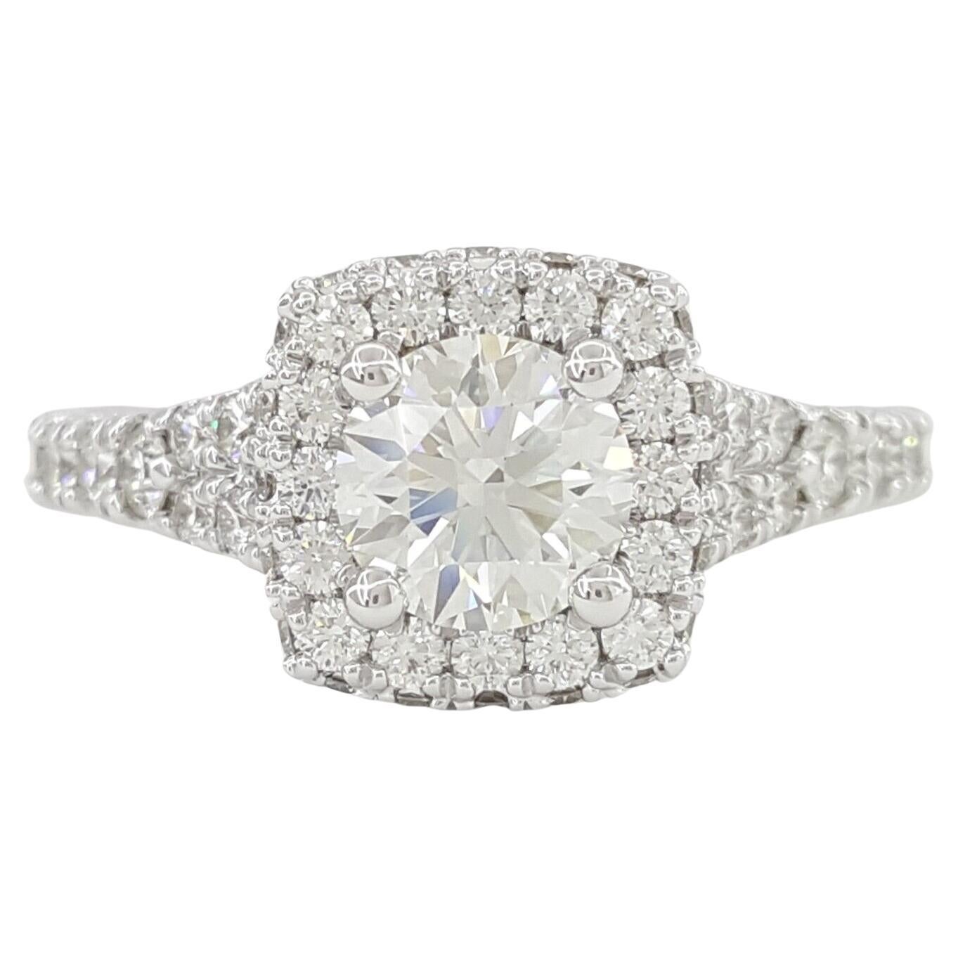 Hearts On Fire, bague de fiançailles avec diamant taille ronde idéale de 1,63 carat  en vente