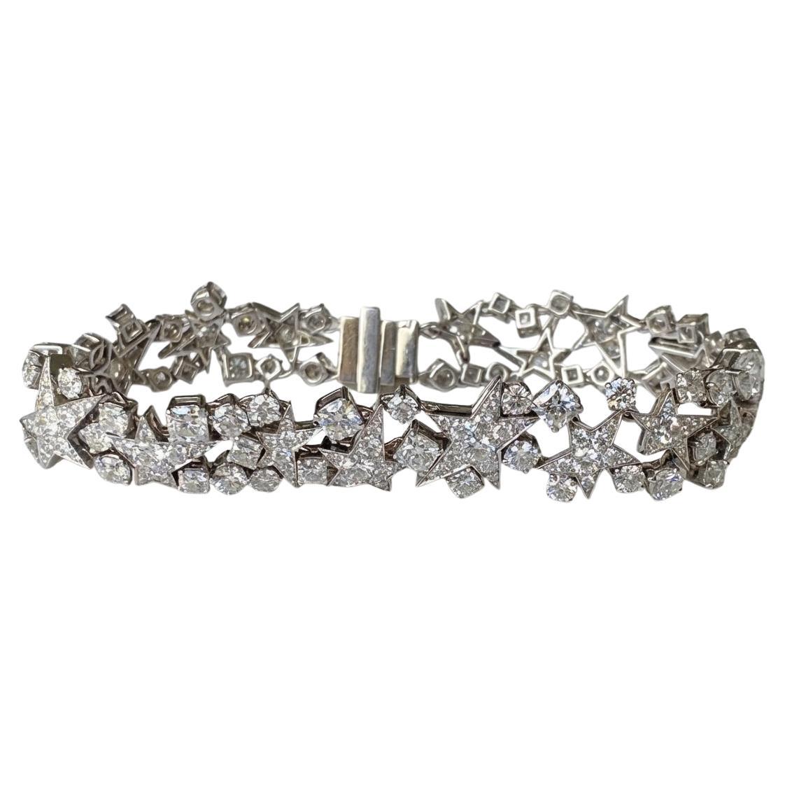 Hearts on Fire 16.50 Carat Diamond Bracelet For Sale