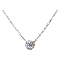 Hearts on Fire 18k wg Diamond Necklace HOF Fulfillment Pendant Necklace