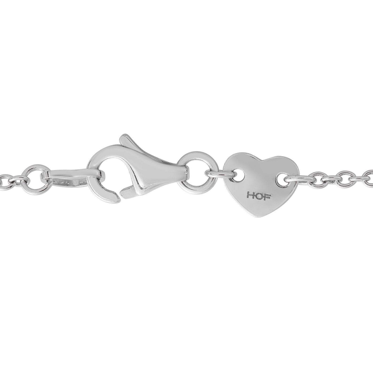 Hearts On Fire 18K Weißgold 1,28ct Diamond Station Halskette HF13-070125 (Rundschliff) im Angebot