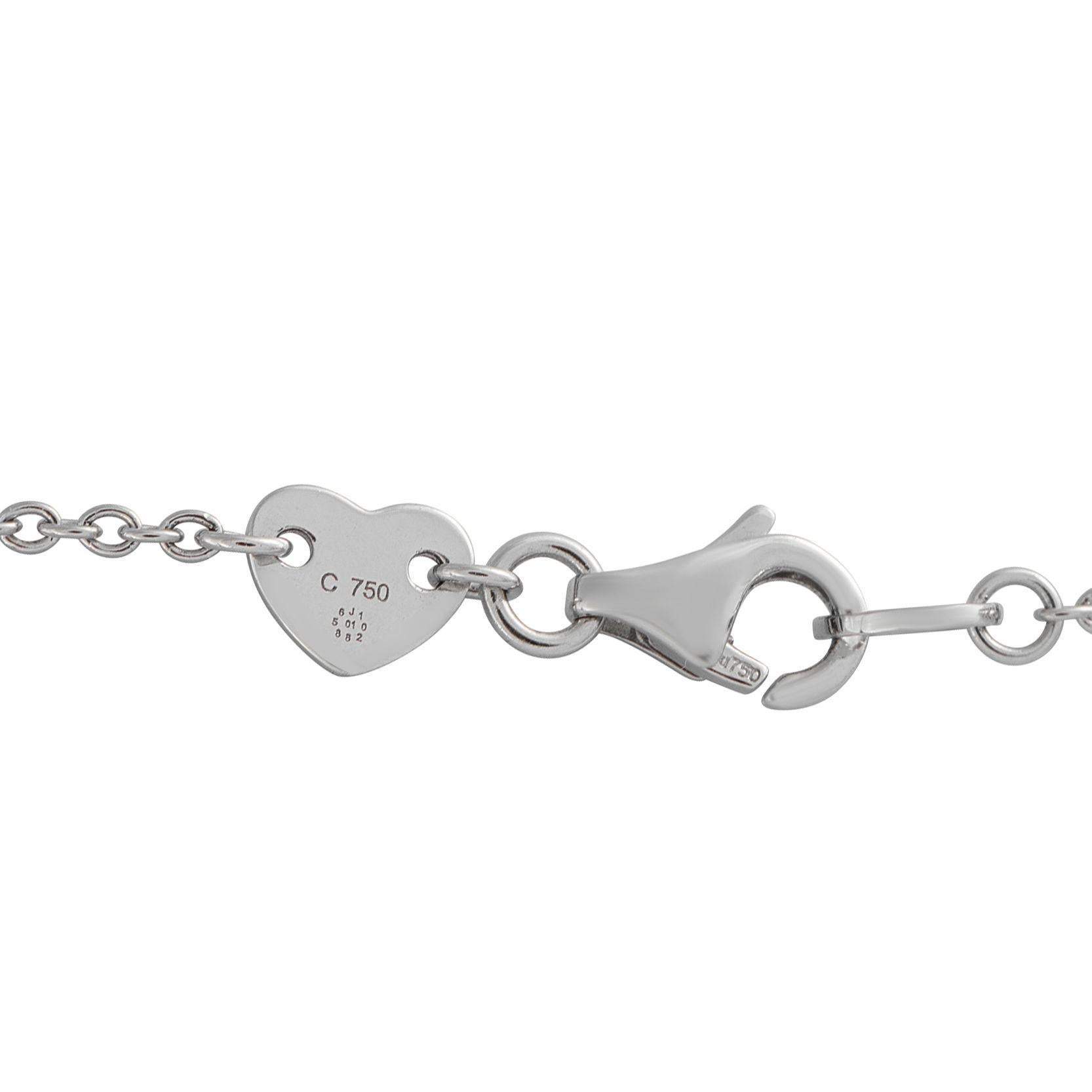 Hearts On Fire 18K Weißgold 1,28ct Diamond Station Halskette HF13-070125 im Zustand „Neu“ im Angebot in Southampton, PA