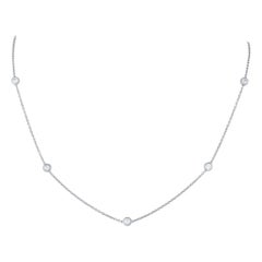 Hearts On Fire Collar Estación de Diamantes de Oro Blanco de 18 K y 1,28 ct HF13-070125
