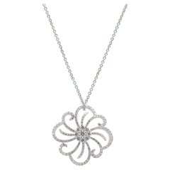 Hearts on Fire 18K White Gold Pave Diamond Fragrant Pendant Necklace