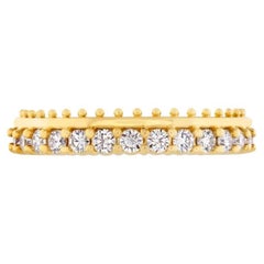 Hearts on Fire 18k Yellow Gold Sloane Picot Band