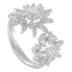 Hearts On Fire Bague double soleil en or 18 carats 0,83 ct de diamant HF16-070125