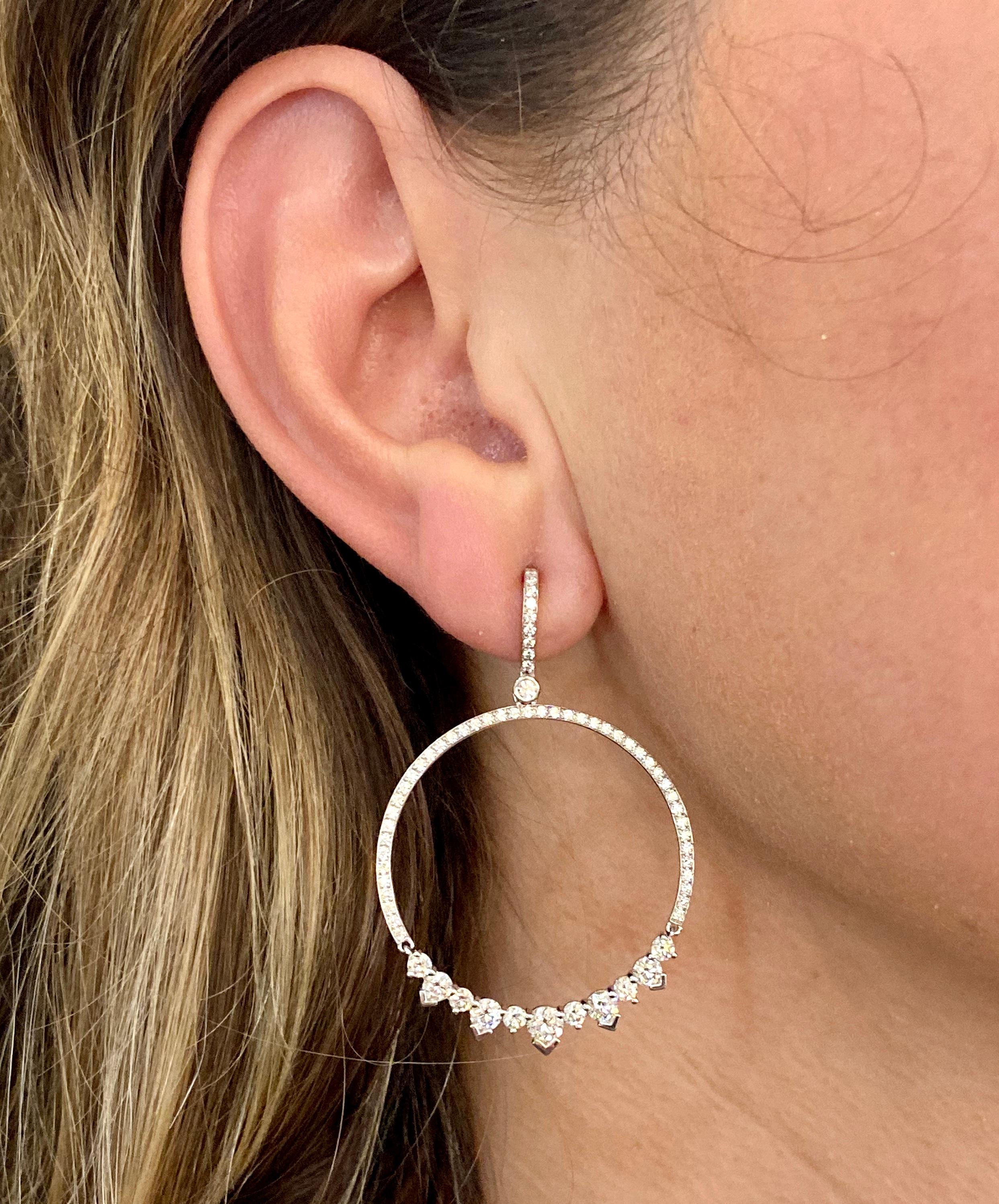 diamond eclipse earrings