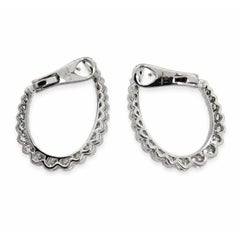 Boucles d'oreilles créoles « Hearts On Fire » « Aerial Regal Diamond » en or blanc 18 carats, 1,58 carat au total