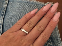 Hearts on Fire Channel Set 7 Diamond Ring 18k White Gold