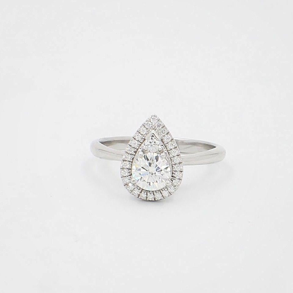 tear drop diamond ring
