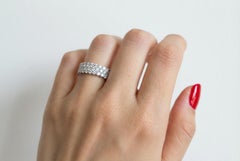 Hearts On Fire Diamond 18k White Gold Eternity Band