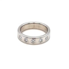 Hearts on Fire Diamond Band 18K White Gold