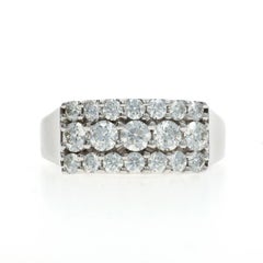 Hearts on Fire Diamond Cluster Cocktail Band - White Gold 18k Rd 2.00ctw Ring