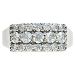 Hearts on Fire Diamond Cluster Cocktail Band - White Gold 18k Rd 2.00ctw Ring