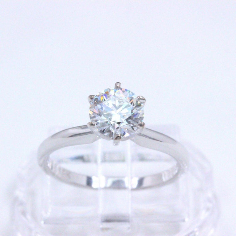 Hearts on Fire Diamond Ring Ideal Round 1.03 Carat F VS2 ...