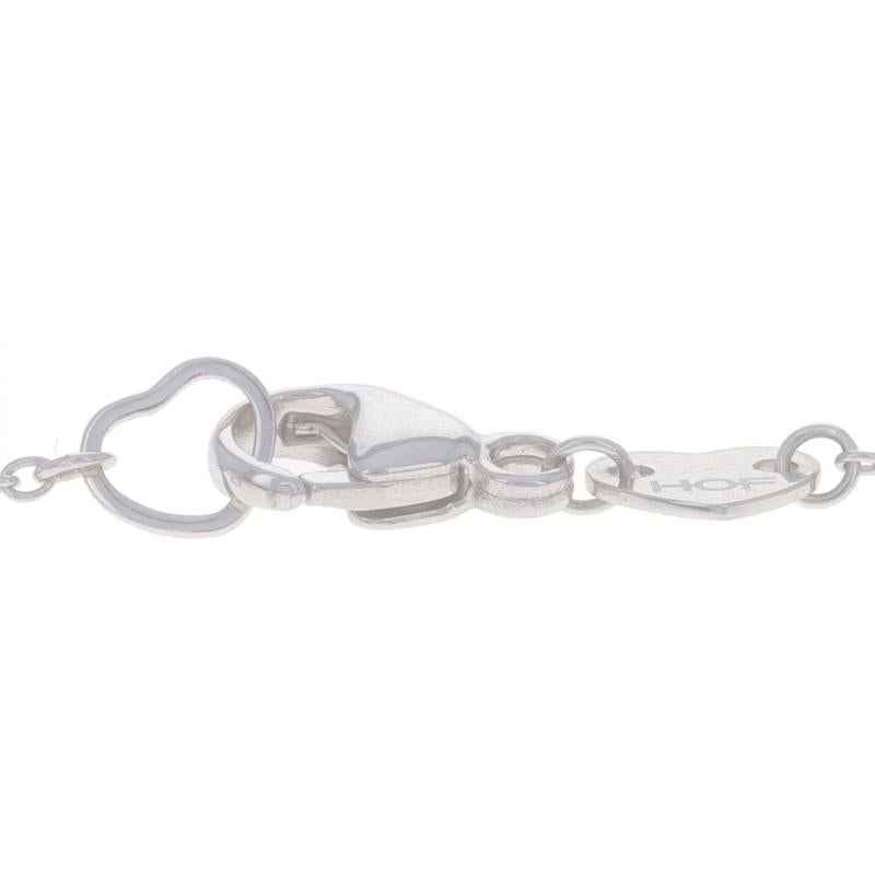 Hearts On Fire Cuento de Hadas Cruz Collar de Diamantes Oro Blanco 18k Rd .33ctw Ajuste 1