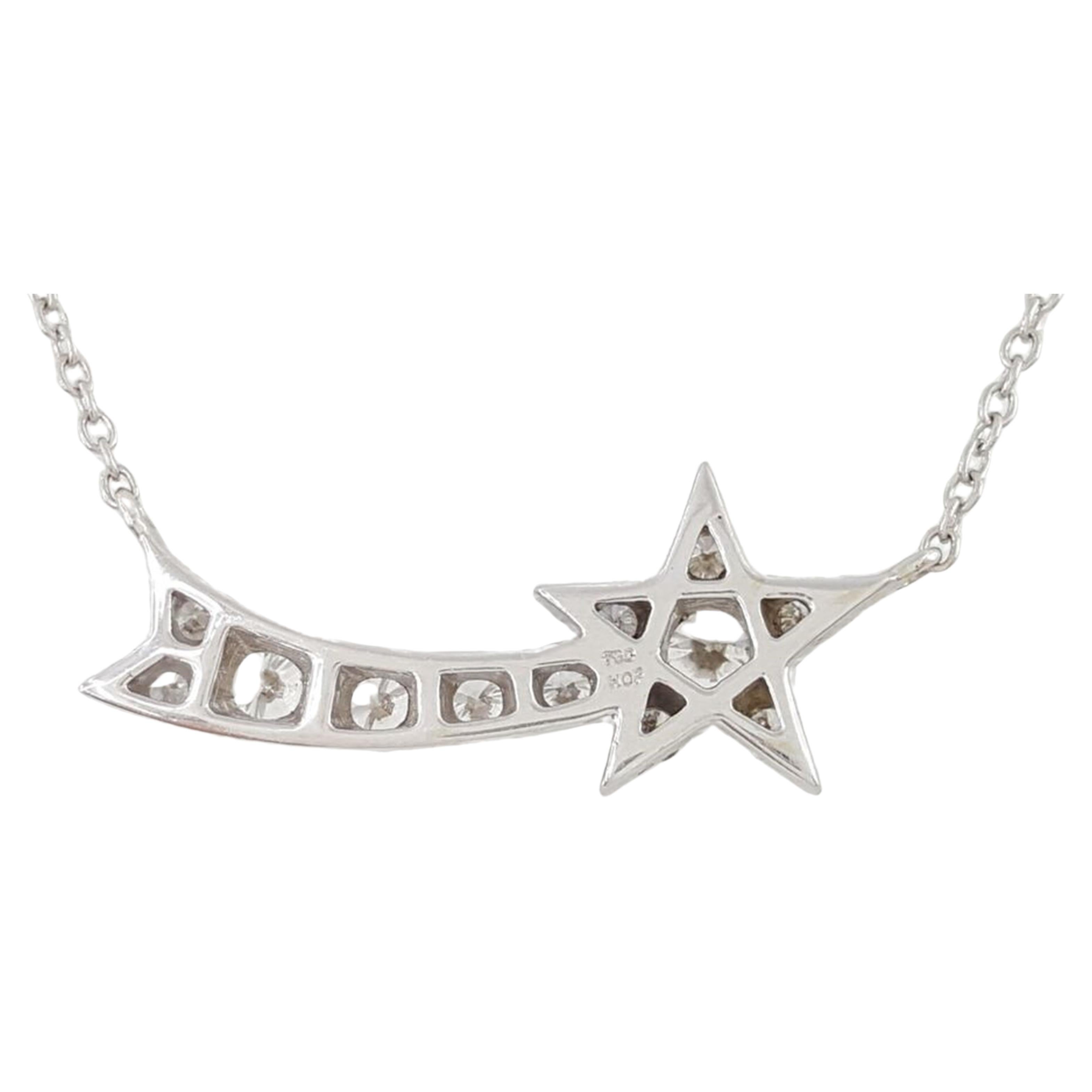 Moderno Collana HEARTS ON FIRE in oro bianco 18 carati a forma di fiore in vendita