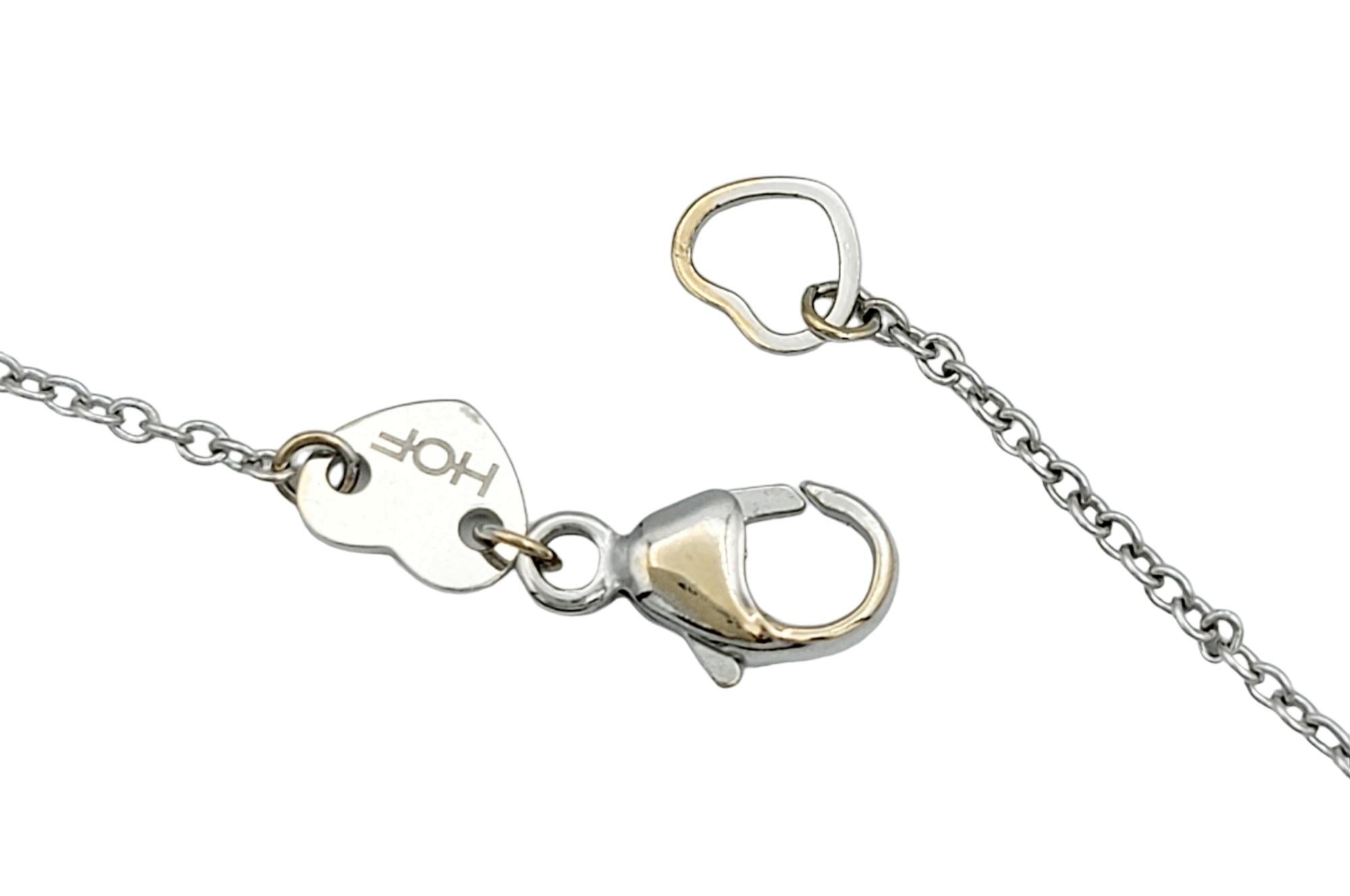 Hearts on Fire Fulfillment-Diamant-Anhänger-Halskette aus 18 Karat Weißgold im Angebot 2