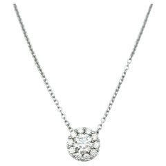 Hearts on Fire Fulfillment Diamond Pendant Necklace Set in 18 Karat White Gold