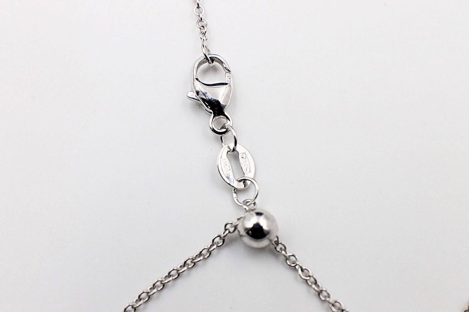 Hearts on Fire Full House Diamond Pendant Necklace 18 Karat White Gold 2