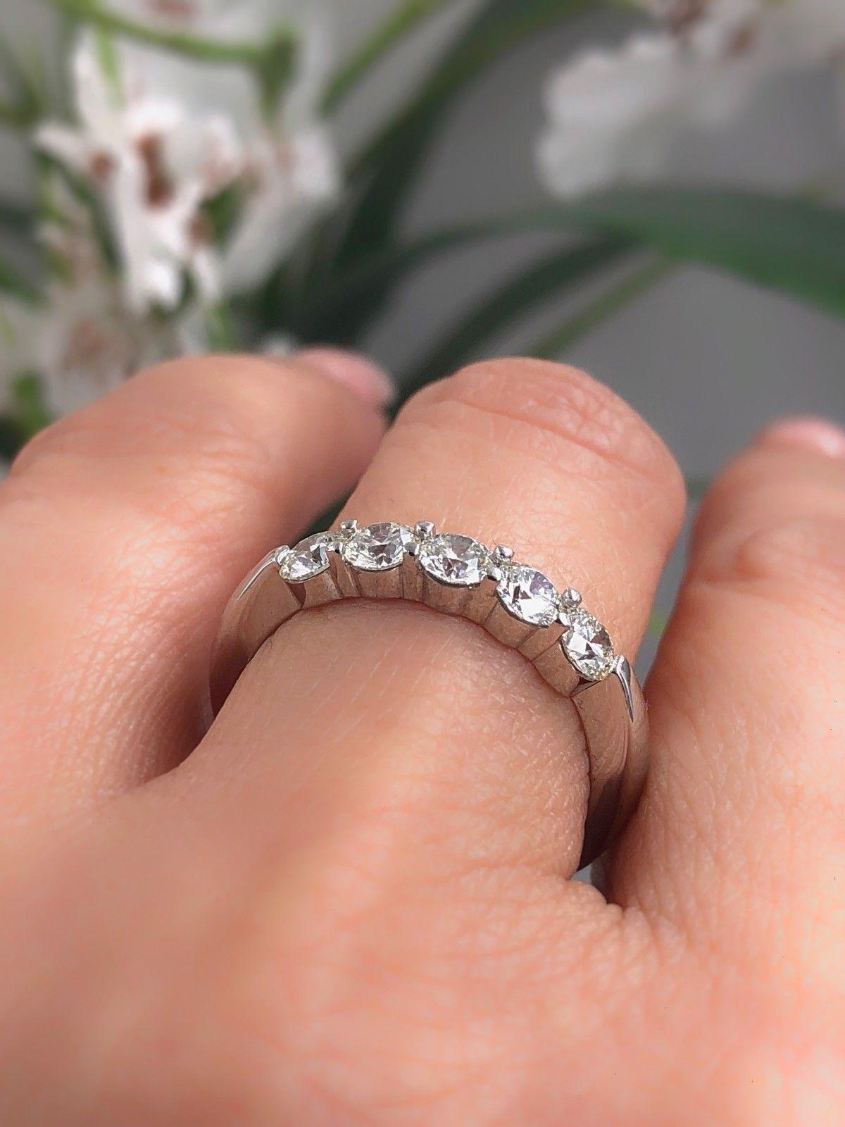 diamond heart wedding band