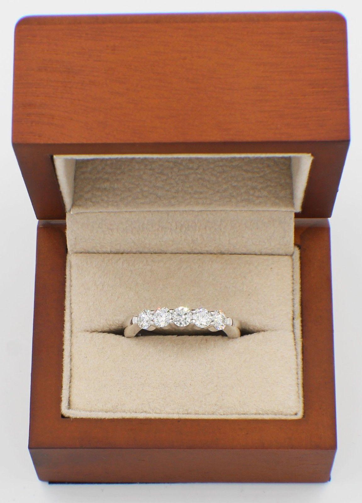 Hearts on Fire Multiplicity Love Diamond Wedding Band Ring 18k White Gold 1.20ct 2