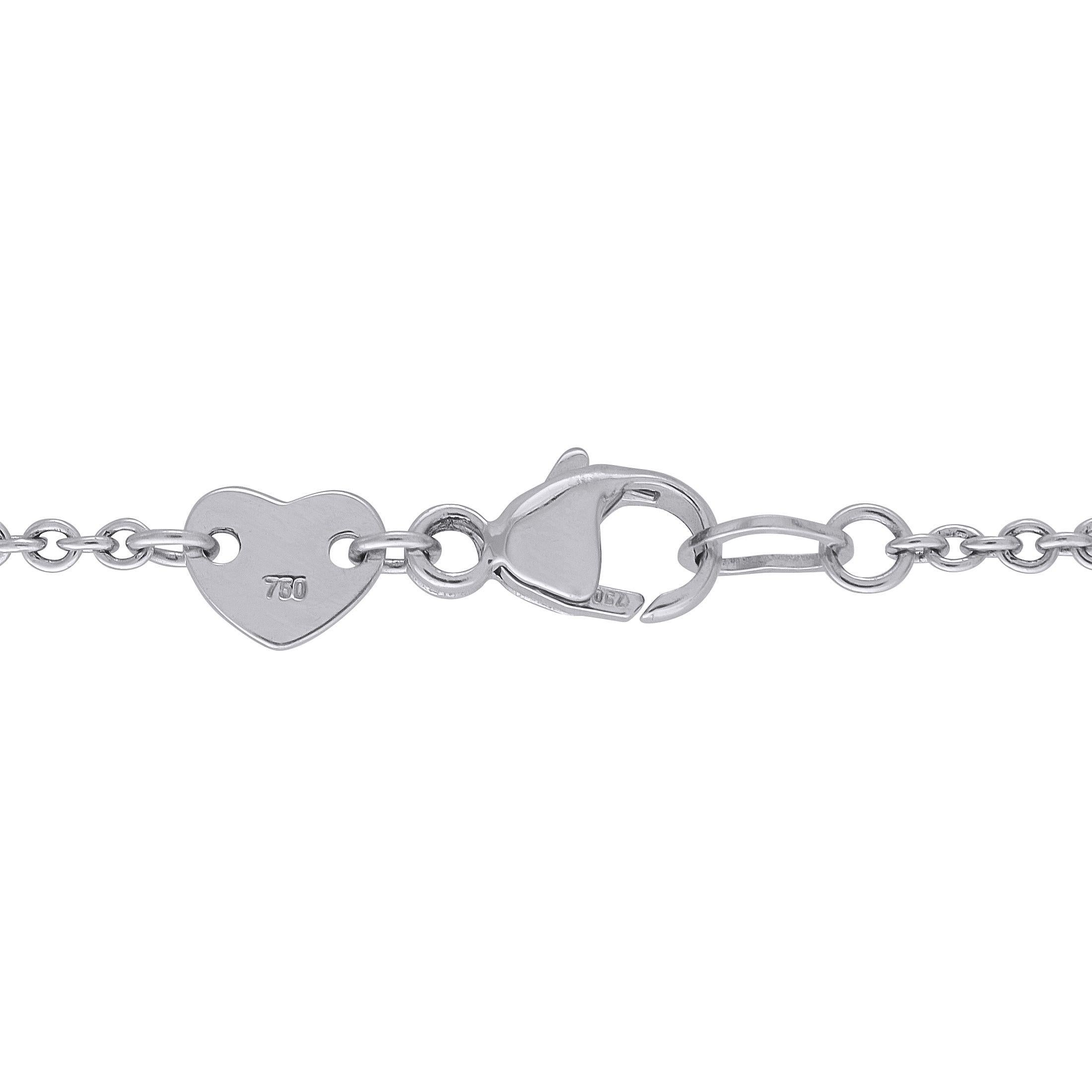 Hearts On Fire Optima Collar largo con estación de diamantes de oro de 18 quilates y 0,54 ct HF14-070125 Corte redondo en venta