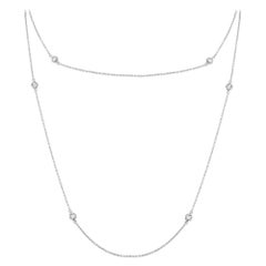 Hearts On Fire Optima Collar largo con estación de diamantes de oro de 18 quilates y 0,54 ct HF14-070125