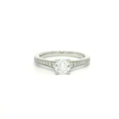 Hearts On Fire Platinum 0.67ctw Fiery Diamond Classic Solitaire Engagement Ring