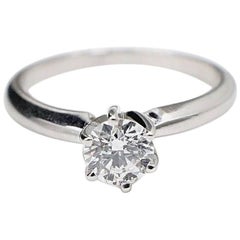 Hearts on Fire Round 0.37 ct G SI1 Diamond Engagement Ring in 14k white Gold
