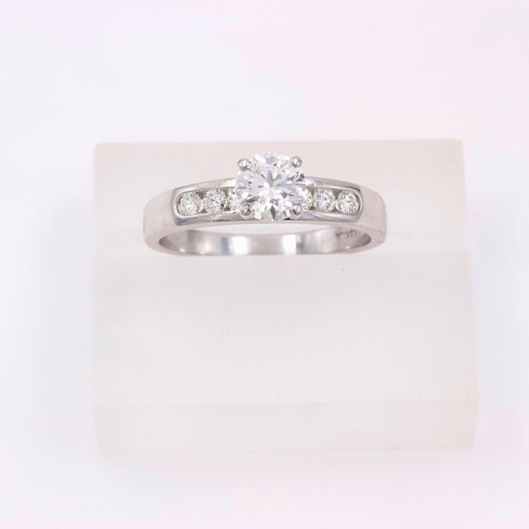 Hearts on Fire Seven Stone Diamond Engagement Ring Round 0.79 ct 18k