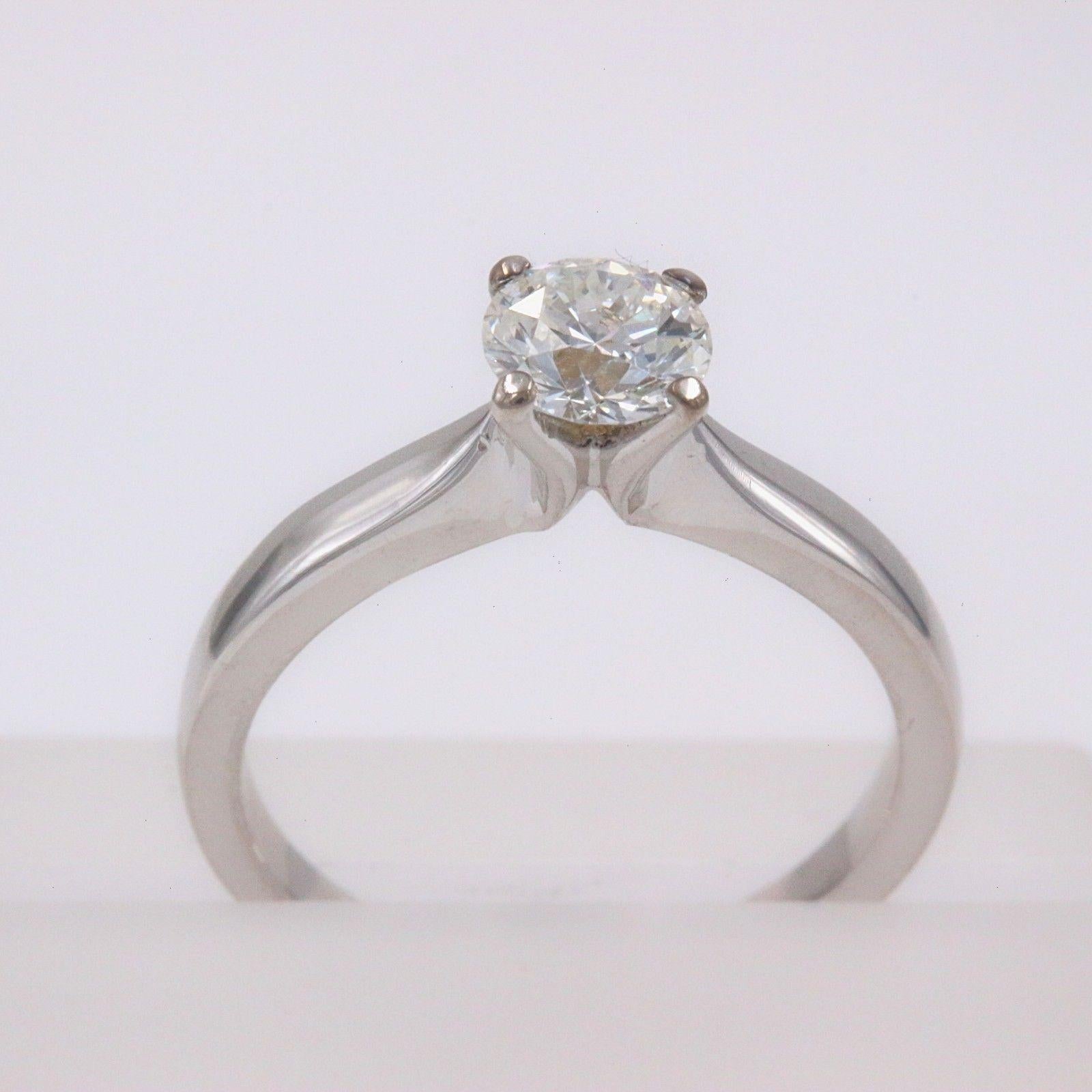 Herze auf Feuer Signatur Diamant-Verlobungsring, rund 0,71 Karat 18 Karat Gold im Angebot 5