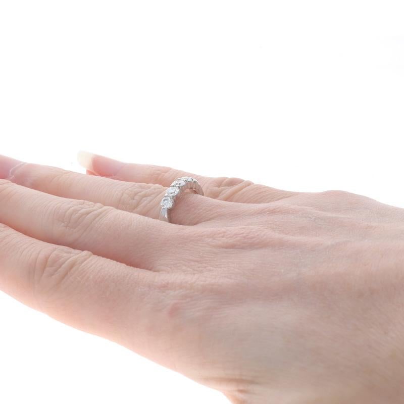 Women's Hearts on Fire Signature Diamond Five-Stone Band - White Gold 18k Rd .75ctw Ring