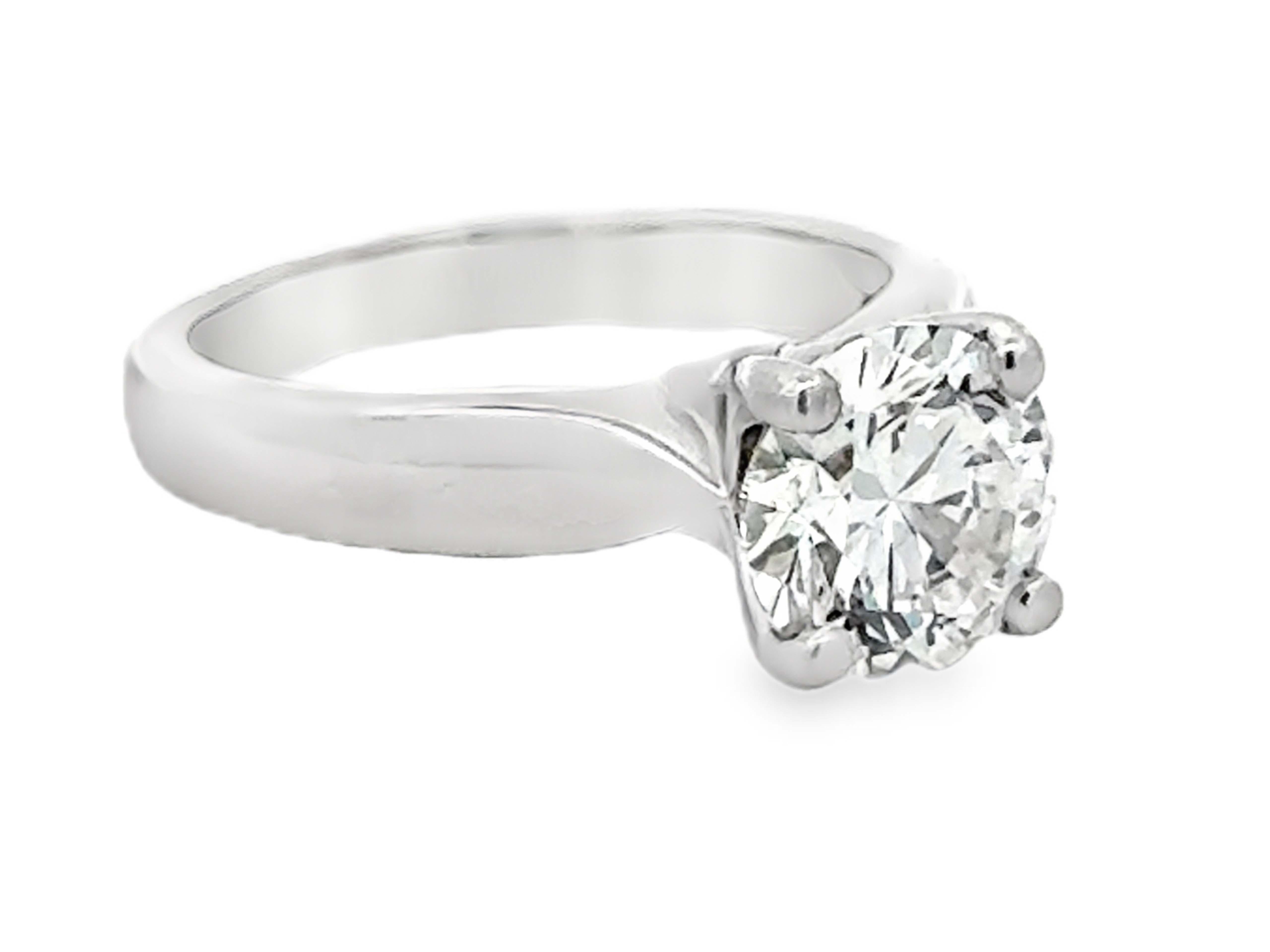 Anillo de compromiso de diamantes Hearts On Fire Solitario Platino en venta 2