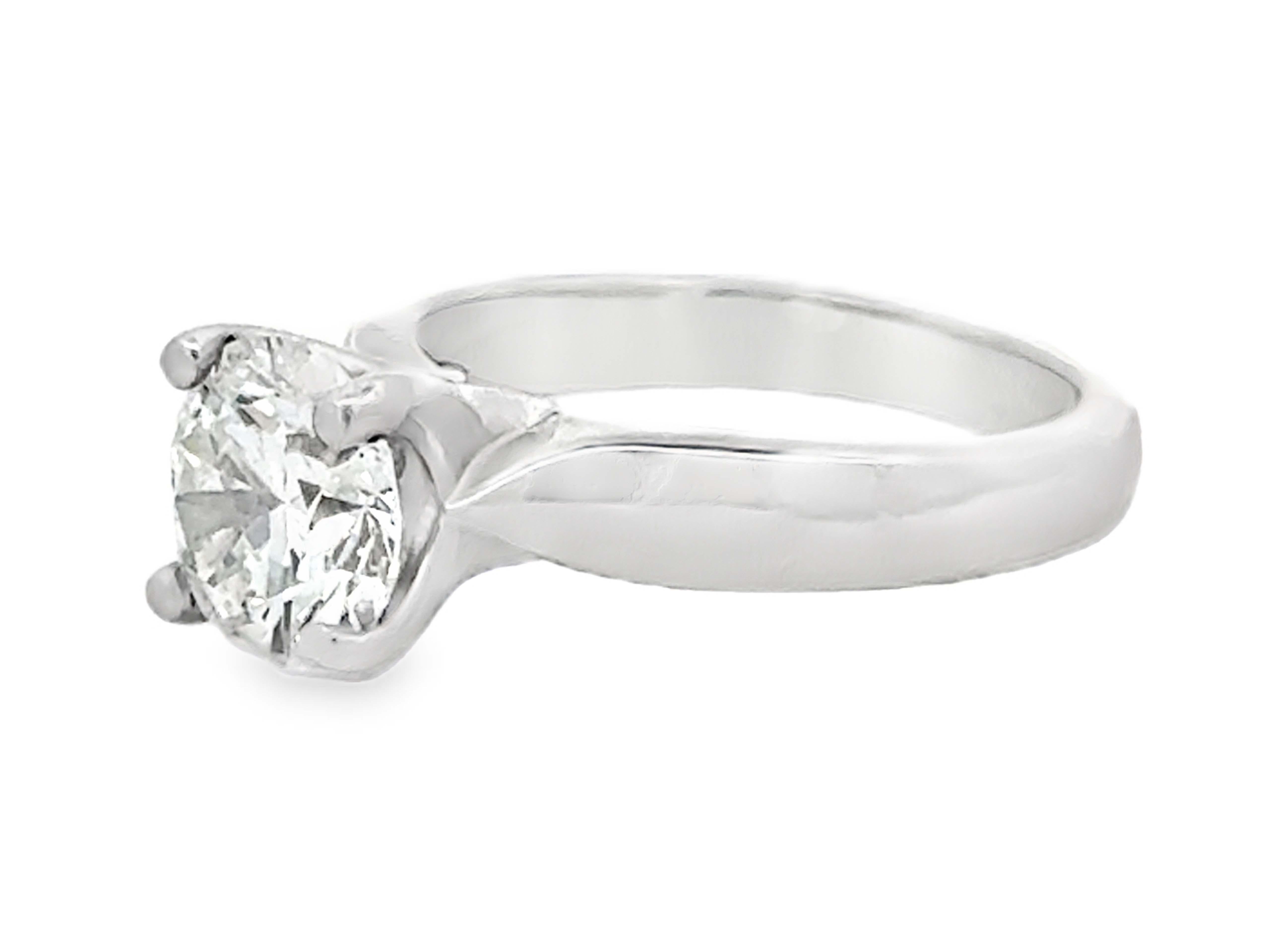 Anillo de compromiso de diamantes Hearts On Fire Solitario Platino en venta 3