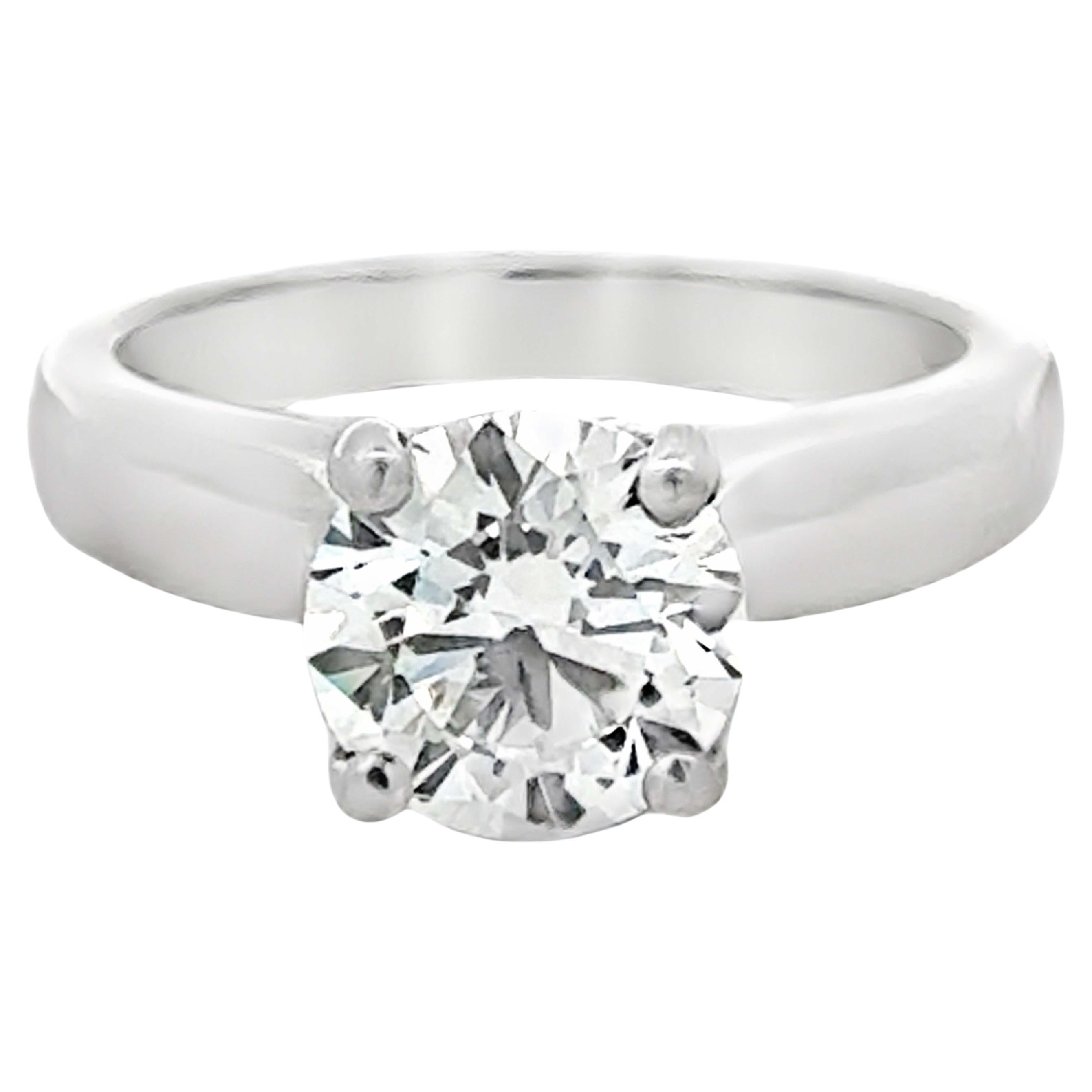 Anillo de compromiso de diamantes Hearts On Fire Solitario Platino