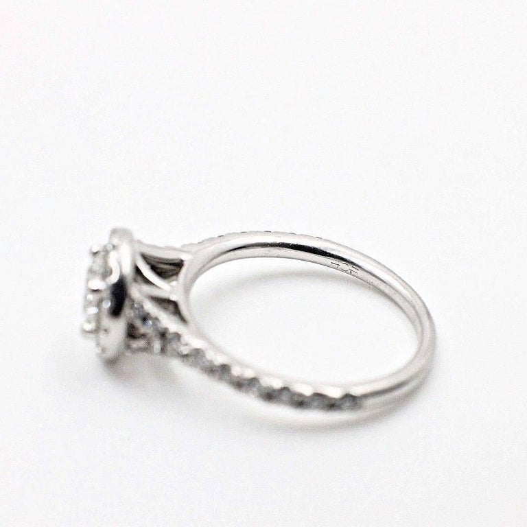 Hearts on Fire Transcend Single Halo Diamond Engagement Ring 1.02TCW in