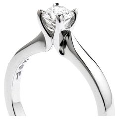 Hearts On Fire White Gold Adoration Solitaire Ring with Dream Diamond Center