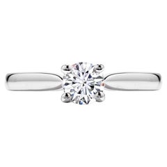Hearts On Fire White Gold Adoration Solitaire Ring with Dream Diamond Center