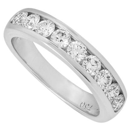 Hearts On Fire White Gold Diamond Half Eternity Ring 0.72ct For Sale