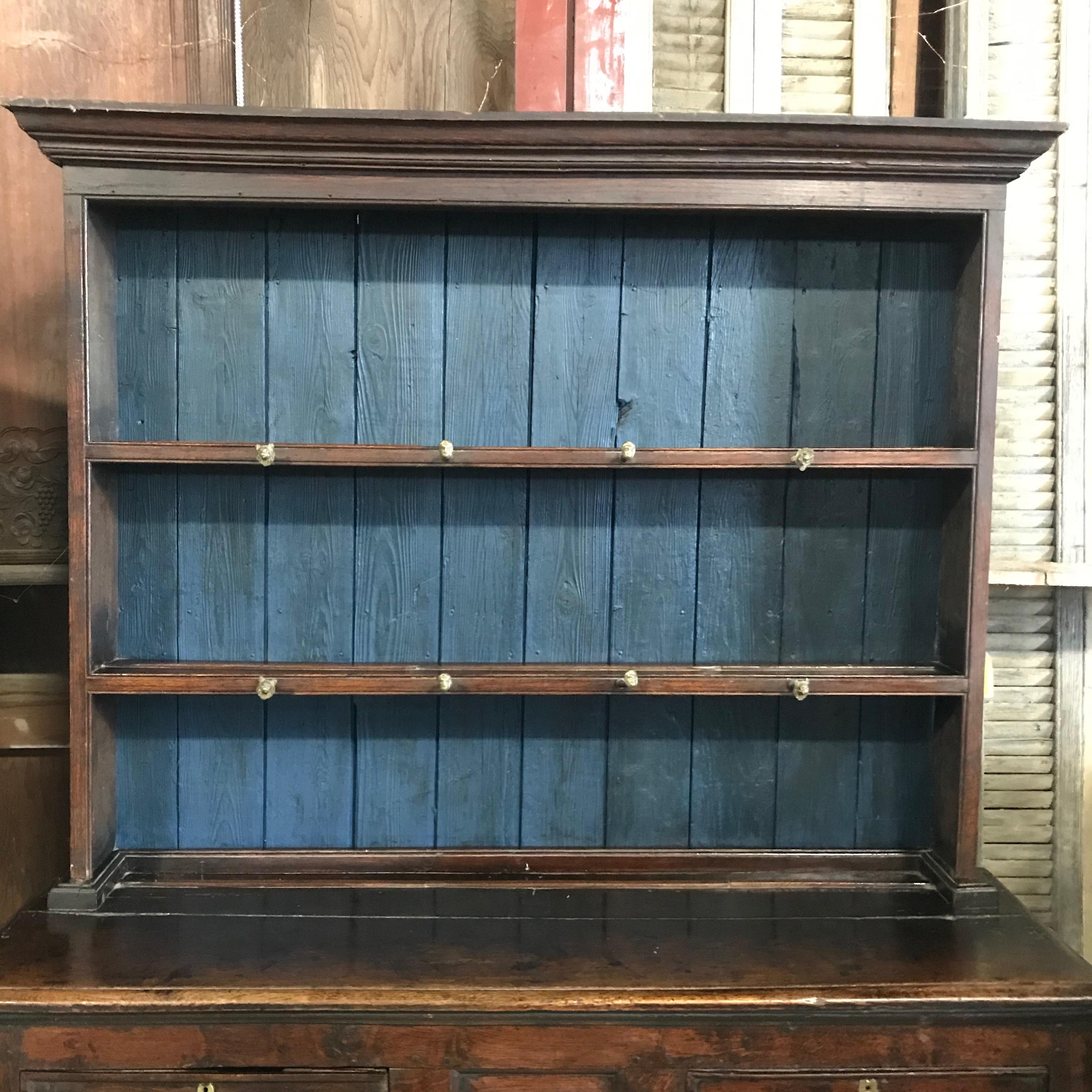 Heartwarming 18th Century English China Cupboard For Sale at