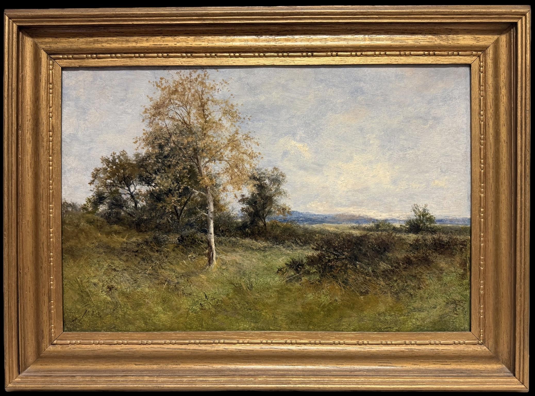 Figuren in der britischen Landschaft – Ölgemälde: Blick auf eine Waldwiese