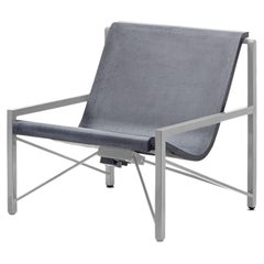 Heated Indoor/Outdoor Cast Stone Evia Chair, Custom Frame, Charcoal