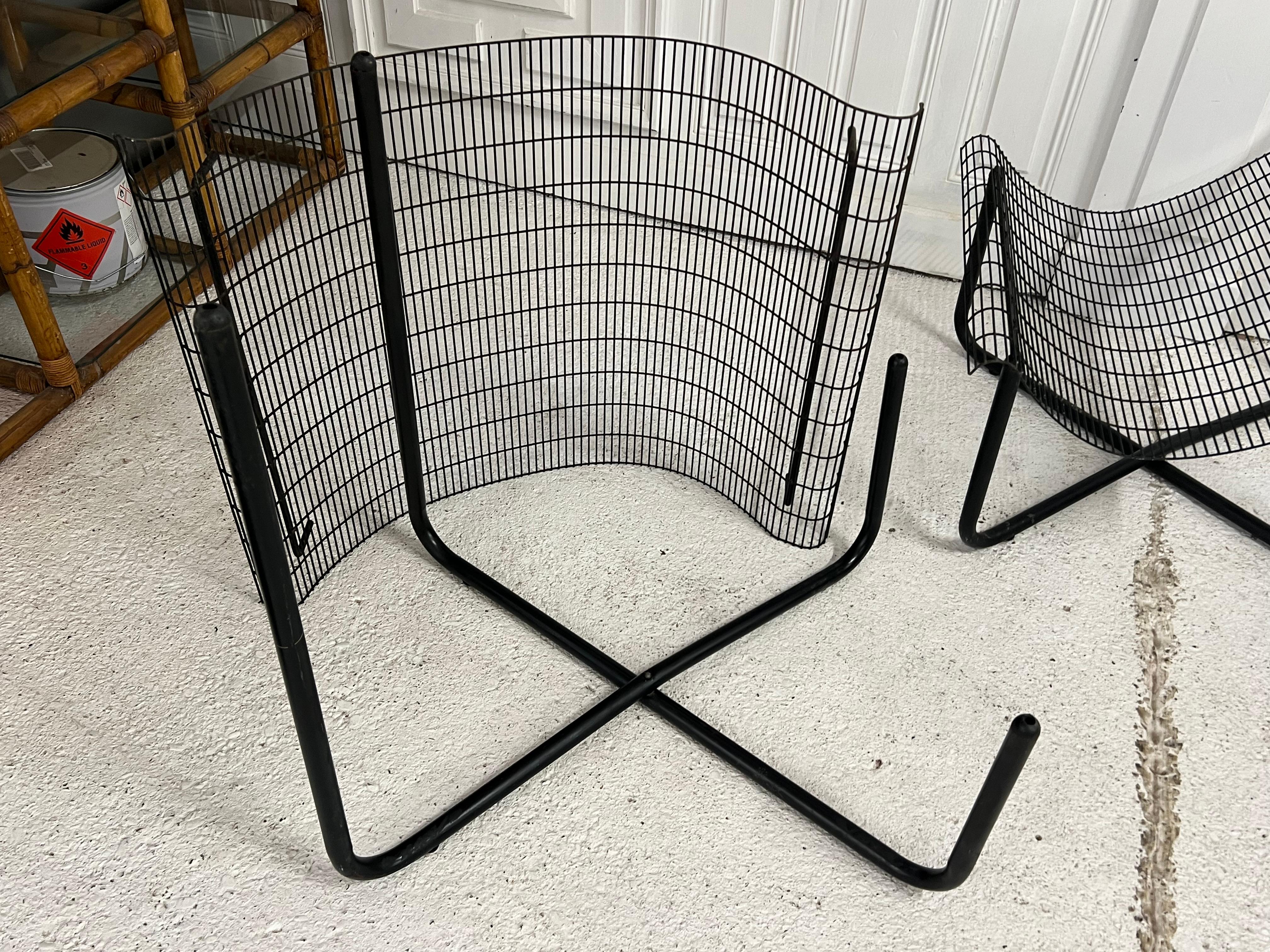 Metal Heater chairs by Habitat, 1980’s
