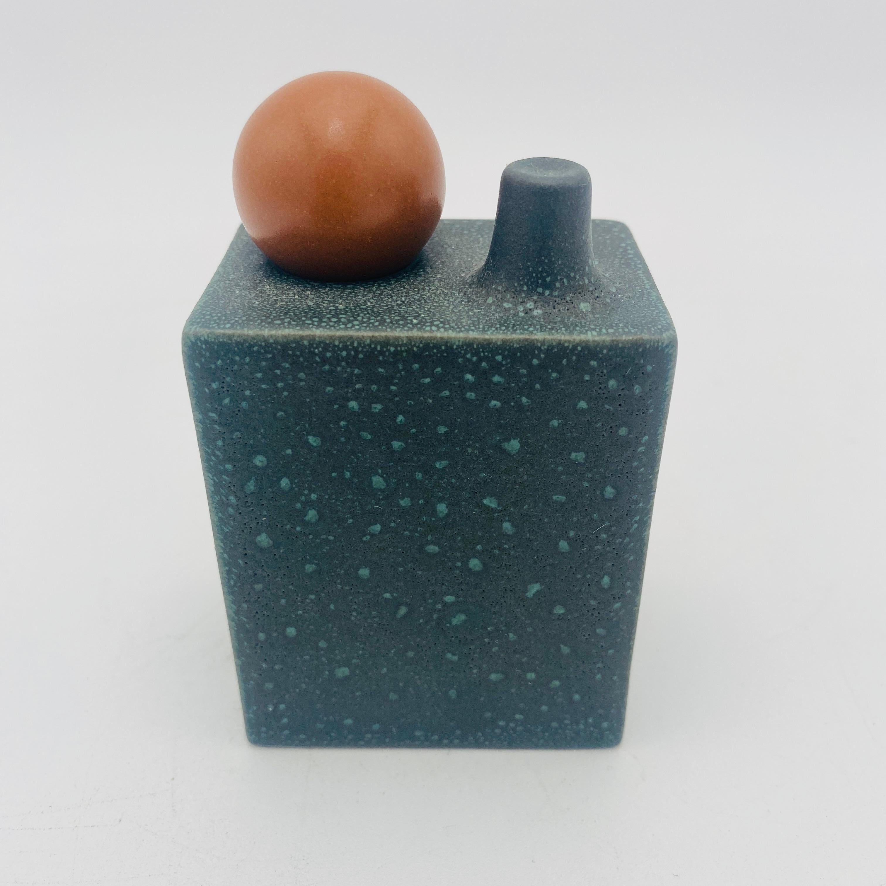 Contemporary Heath Ceramics Box and Stopper Vase by Tung Chiang Limited Edition