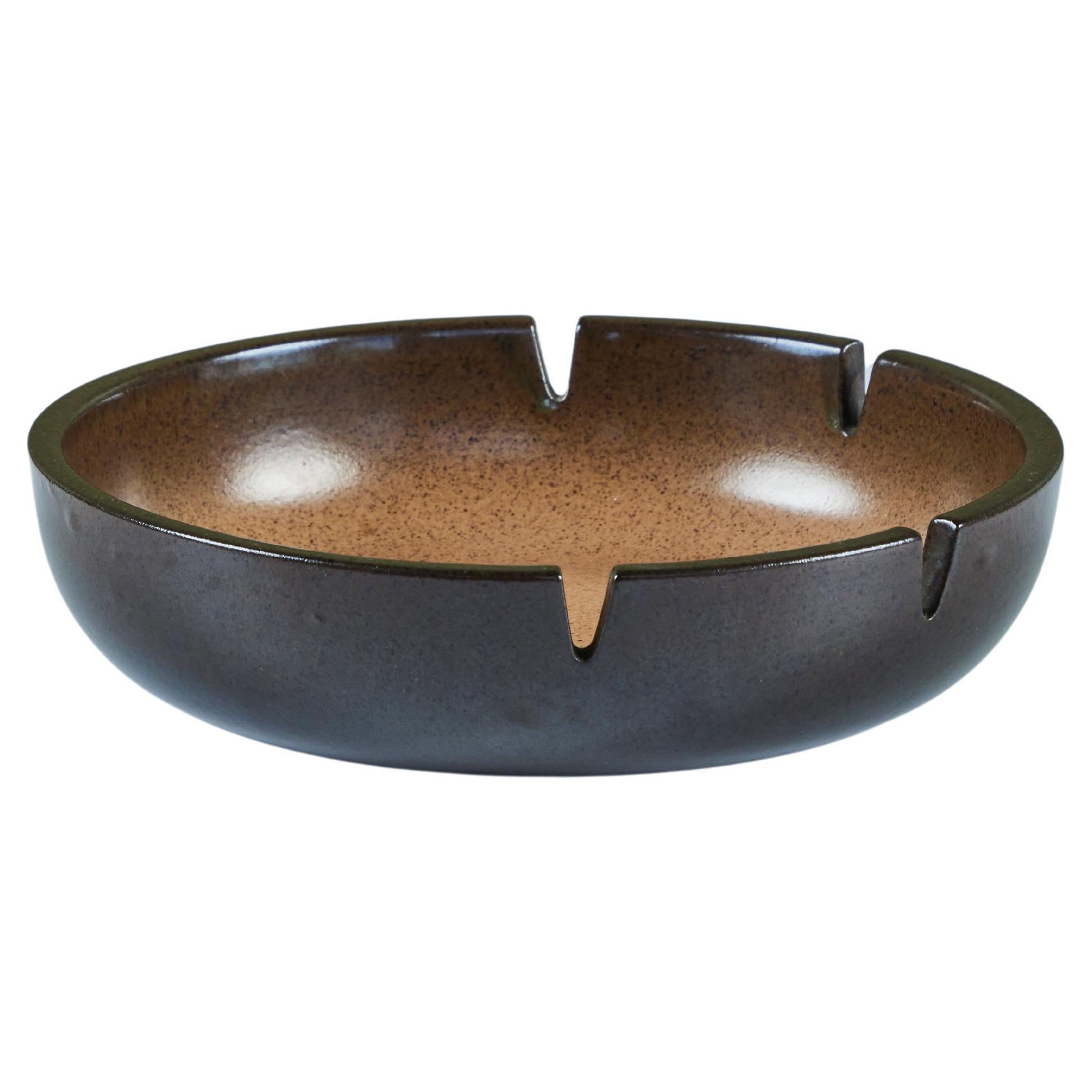 Heath Ceramics Brown Speckle Glazed Ashtray