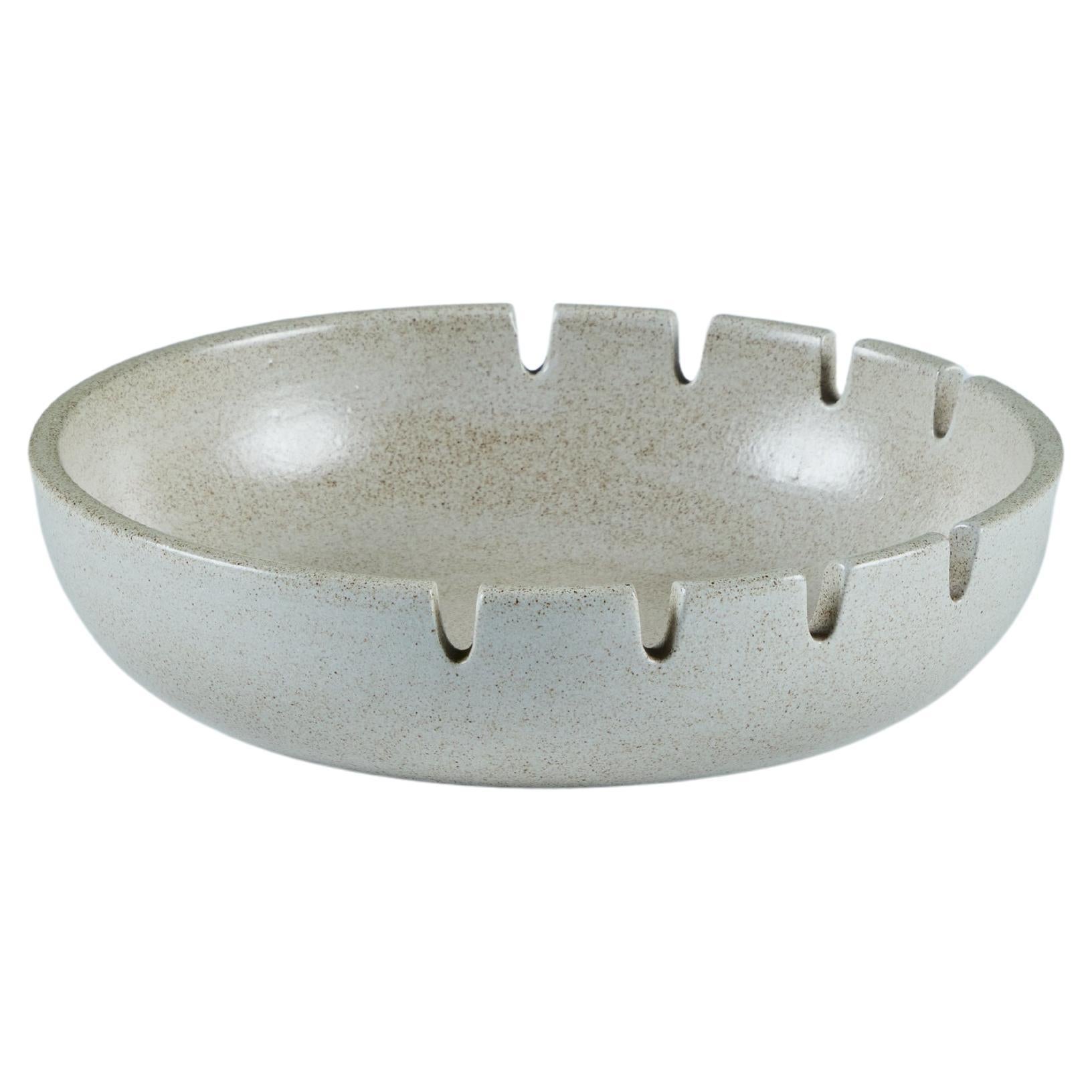 Heath Ceramics Cream Speckle Glazed Ashtray